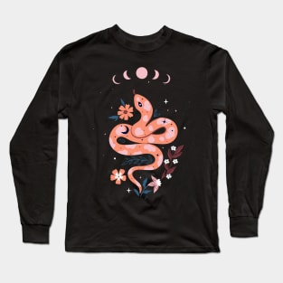 Floral Snake Long Sleeve T-Shirt